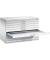 7100 Planschrank lichtgrau 10 Schubladen 110,0 x 76,5 x 76,0 cm